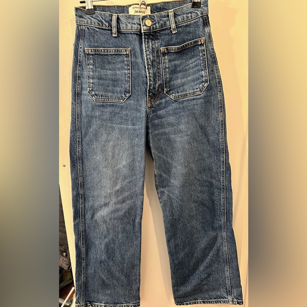 Reformation Alyssa High Rise Wide Leg Jeans in size 26